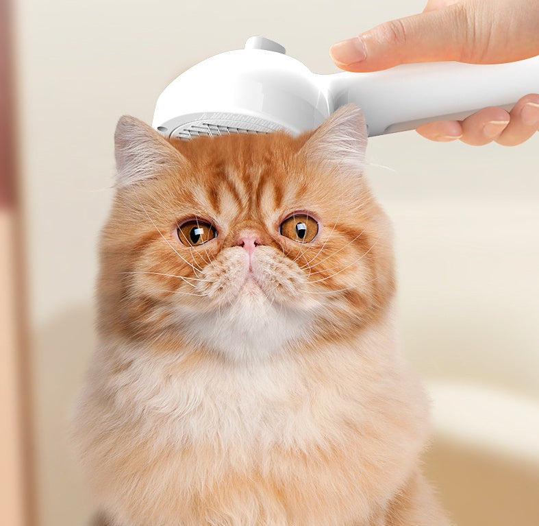 Steam Pet Grooming Brush – Self Cleaning Hair Remover for Dogs & Cats