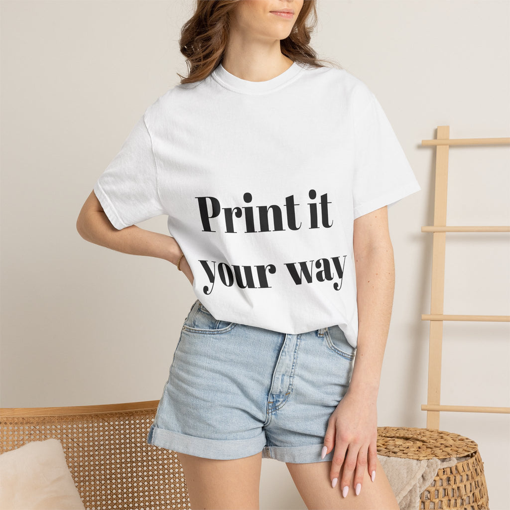 Custom Unisex T-Shirt — Print It Your Way