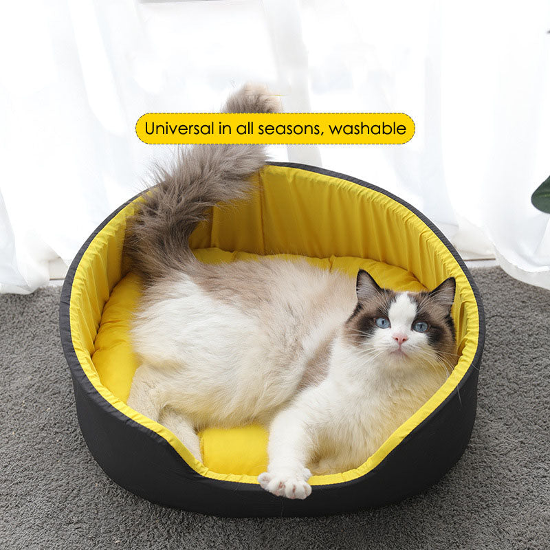 Cozy Pet Bed – Soft Washable Nest for Dogs & Cats
