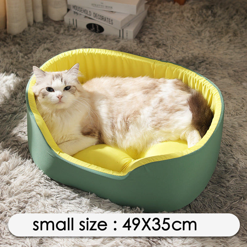 Cozy Pet Bed – Soft Washable Nest for Dogs & Cats