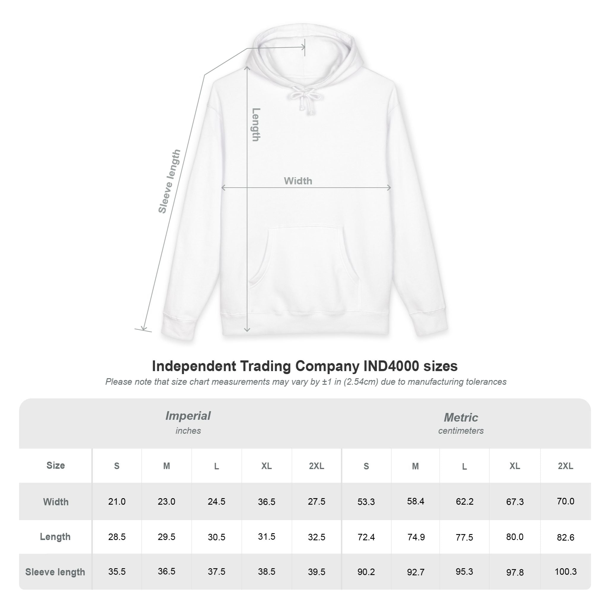 Custom Logo Hoodie — Personalized White Heavyweight Pullover
