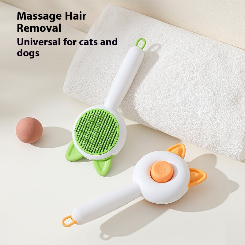 Self Cleaning Pet Hair Remover Brush for Dogs & Cats