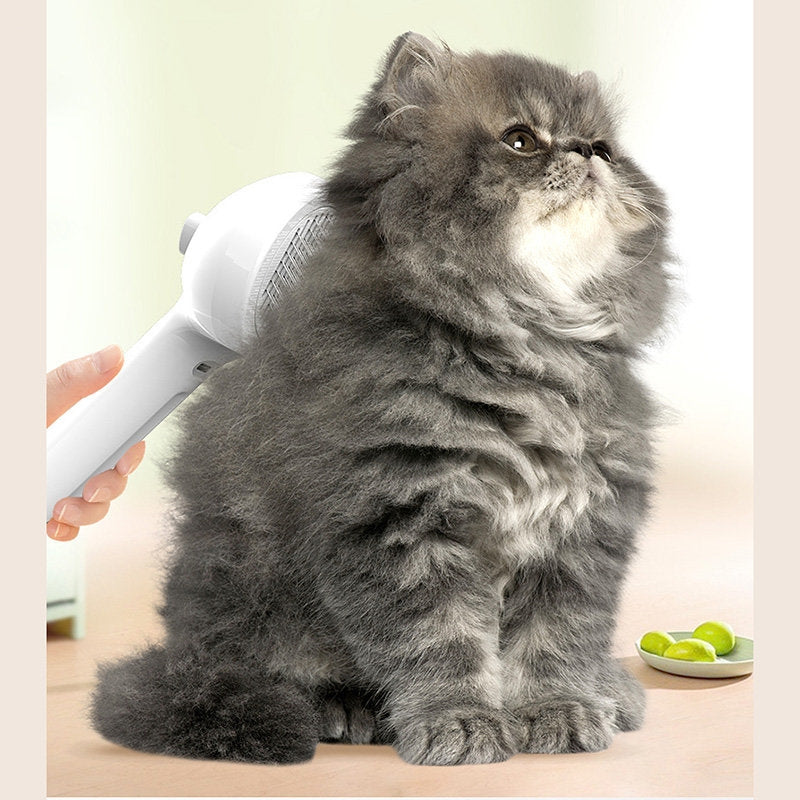 Steam Pet Grooming Brush – Self Cleaning Hair Remover for Dogs & Cats