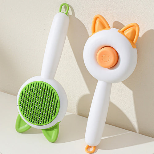Self Cleaning Pet Hair Remover Brush for Dogs & Cats
