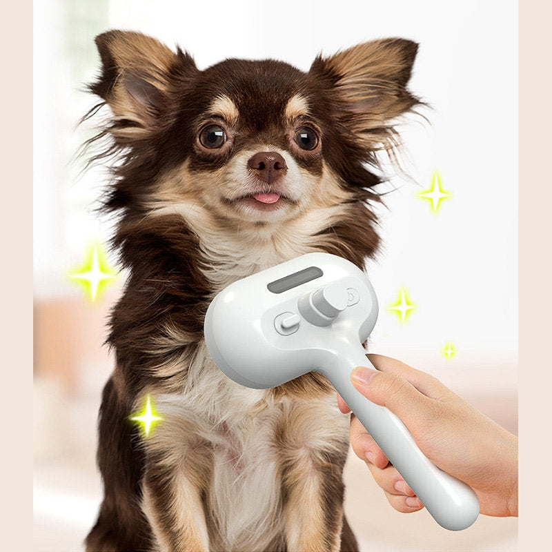 Steam Pet Grooming Brush – Self Cleaning Hair Remover for Dogs & Cats