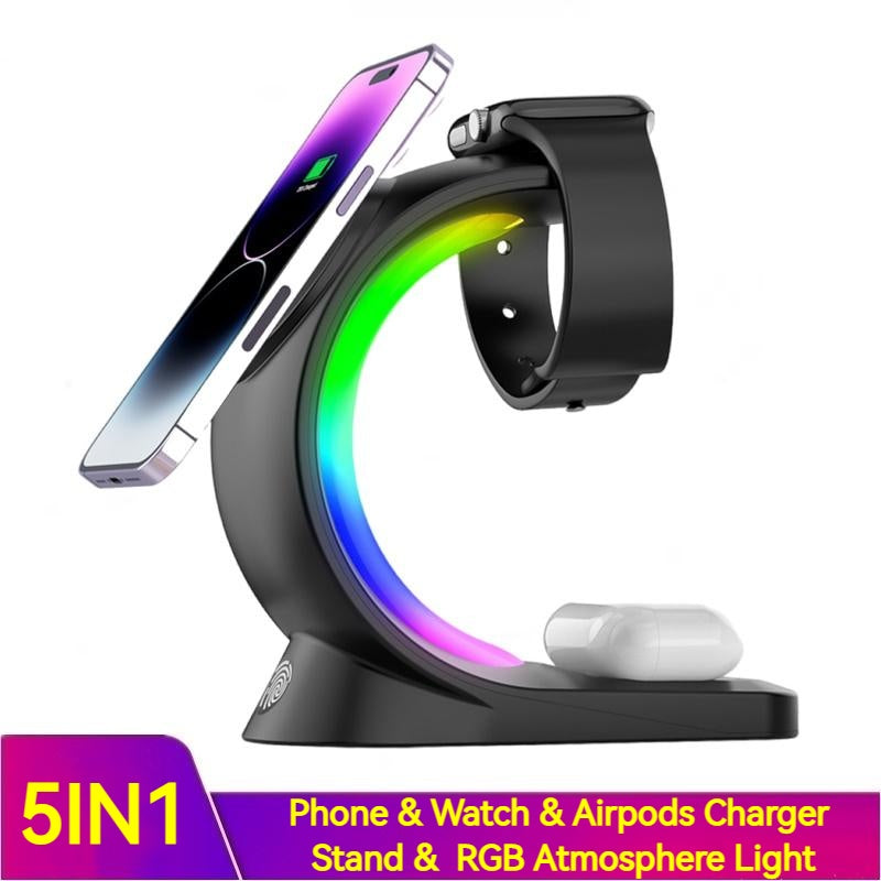 4-in-1 Magnetic Wireless Charging Station for iPhone, AirPods & Apple Watch