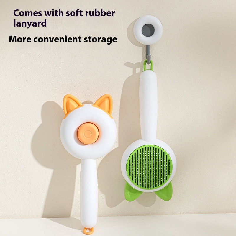 Self Cleaning Pet Hair Remover Brush for Dogs & Cats