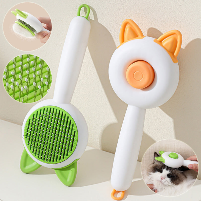 Self Cleaning Pet Hair Remover Brush for Dogs & Cats